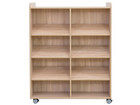 Flexeo® Bücherwagen beidseitig je 6 Schrägablagen