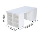 Flexeo® Materialtisch mit 12 Fächern 2