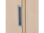 Flexeo® Garderobenschrank Armadio 1 Tür mit Fachboden Höhe 130 4 cm