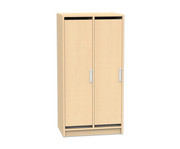 Flexeo® Garderobenschrank Armadio 2 Türen mit Fachböden Höhe 130 4 cm 1