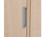 Flexeo® Garderobenschrank Armadio 2 Türen mit Fachböden Höhe 130 4 cm 2