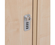 Flexeo® Garderobenschrank Armadio 2 Türen mit Fachböden Höhe 130 4 cm 3
