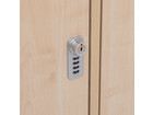 Flexeo® Garderobenschrank Armadio 2 Türen mit Fachböden Höhe 130 4 cm