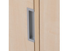 Flexeo® Garderobenschrank Armadio 3 Türen mit Fachböden Höhe 130 4 cm