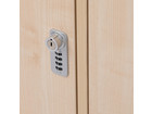 Flexeo® Garderobenschrank Armadio 3 Türen mit Fachböden Höhe 130 4 cm