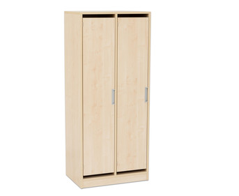 Flexeo® Garderobenschrank Armadio 2 Türen mit Fachböden Höhe 154 8 cm