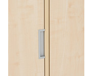 Flexeo® Garderobenschrank Armadio 2 Türen mit Fachböden Höhe 154 8 cm 6