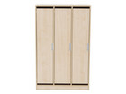 Flexeo® Garderobenschrank Armadio 3 Türen mit Fachböden Höhe 154 8 cm