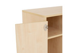 Flexeo® Garderobenschrank Armadio 3 Türen mit Fachböden Höhe 154 8 cm