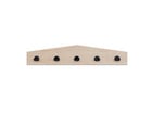 Flexeo® Garderobenleiste Armadio Dachform mit Haken
