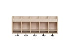 Flexeo® Hängegarderobe Armadio Doppelablage Postfach mit Haken