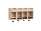 Flexeo® Hängegarderobe Armadio Doppelablage Postfach mit Haken