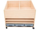 Flexeo® Universalmobil 4 Fächer 1 Fachboden 6 kleine Boxen