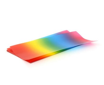 folia Transparentpapier Regenbogen 25 Blatt