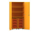Flexeo® Garagenschrank PRO 2 Rollcontainer 12 Boxen Gr S 3 Fächer 6
