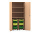 Flexeo® Garagenschrank PRO 2 Rollcontainer 8 Boxen Gr S und M 3 Fächer 6