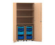 Flexeo® Garagenschrank PRO 2 Rollcontainer 8 Boxen Gr S und M 3 Fächer 3