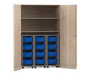 Flexeo® Garagenschrank PRO 3 Rollcontainer 12 Boxen Gr M 2 Fächer 1
