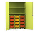 Flexeo® Garagenschrank PRO 3 Rollcontainer 12 Boxen Gr M 2 Fächer 6