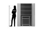 Flexeo® Garagenschrank 3 Fächer 1 Transportwagen