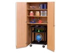 Flexeo® Garagenschrank 3 Fächer 1 Transportwagen