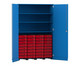 Flexeo® Garagenschrank 3 Fächer 4 Rollcontainer 32 kleine Boxen 7