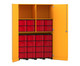 Flexeo® Garagenschrank 2 Fächer 4 Rollcontainer 24 große Boxen 3