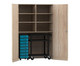 Flexeo® Garagenschrank 6 Fächer 1 Rollcontainer 8 Boxen 1 Transportwagen 6