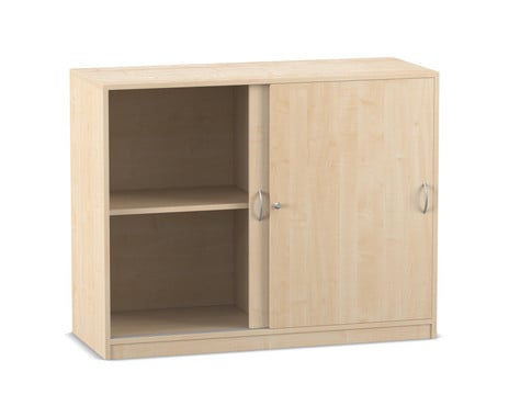 Flexeo® Schiebetürenschrank 4 Fächer Mittelwand Breite 126 4 cm