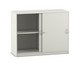 Flexeo® Schiebetürenschrank 4 Fächer Mittelwand Breite 126 4 cm 6