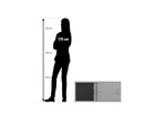 Flexeo® Aufsatzschrank 1 Fach Schiebetüren Breite 94 4 cm