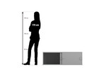 Flexeo® Aufsatzschrank 2 Fächer Schiebetüren Breite 126 4 cm
