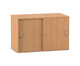 Flexeo® Aufsatzschrank 4 Fächer Schiebetüren Breite 94 4 cm 4