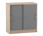 Flexeo® Schiebetüren Schrank 2 Fächer = 2 Ordnerhöhen 2