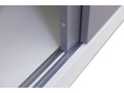 Flexeo® Schrank unten Schiebetüren oben 2 Fächer = 4 Ordnerhöhen