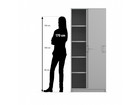 Flexeo® Schiebetüren Schrank 5 Fächer = 5 Ordnerhöhen