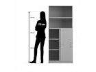 Flexeo® Schiebetürenschrank 5 Fächer = 5 Ordnerhöhen