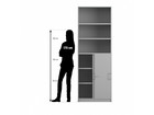Flexeo® Schiebetürenschrank 6 Fächer = 6 Ordnerhöhen