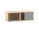 Flexeo® Rollladen Aufsatzschrank 2 Fächer Breite 126 4 cm 3
