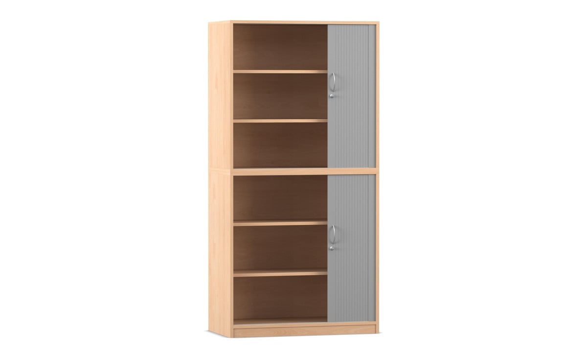 Flexeo® Rollladenschrank, 6 Fächer, 2 Türen