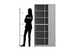 Flexeo® Rollladenschrank 12 Fächer Mittelwand 2 Türen Breite 94 4 cm