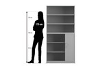Flexeo® Rollladenschrank 6 Fächer 1 Tür unten