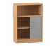 Flexeo® Rollladen Schrank 2 Fächer unten 1 Fach oben = 3 Ordnerhöhen 3