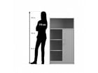 Flexeo® Rollladenschrank 3 Fächer unten 1 Fach oben = 4 Ordnerhöhen