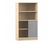 Flexeo® Rollladen Schrank je 2 Fächer unten und oben = 4 Ordnerhöhen 6