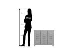 Flexeo® Fahrbares Containersystem mit Ablage 18 kleine Boxen