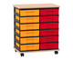 Flexeo Fahrbares Containersystem mit Ablage und 12 kleinen Boxen-1