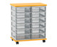 Flexeo® Fahrbares Containersystem mit Ablage 12 kleine Boxen 6