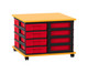 Flexeo® Fahrbares Containersystem mit Ablage 16 kleine Boxen 7