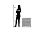 Flexeo® Fahrbares Containersystem mit Ablage 24 kleine Boxen